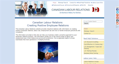 Desktop Screenshot of canadianlabourrelations.com